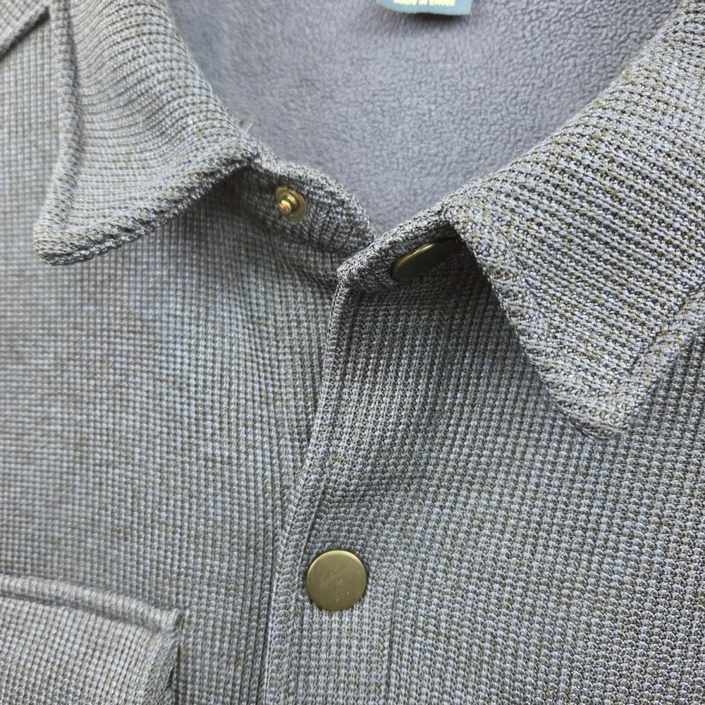 GEORGE Cabincore Fleece Lined Waffle Knit Dadcore Shacket Shirt Jacket Mens 2XL